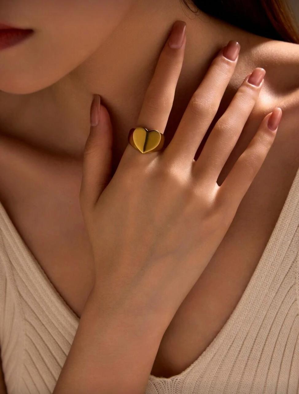 Heart Of Gold Ring
