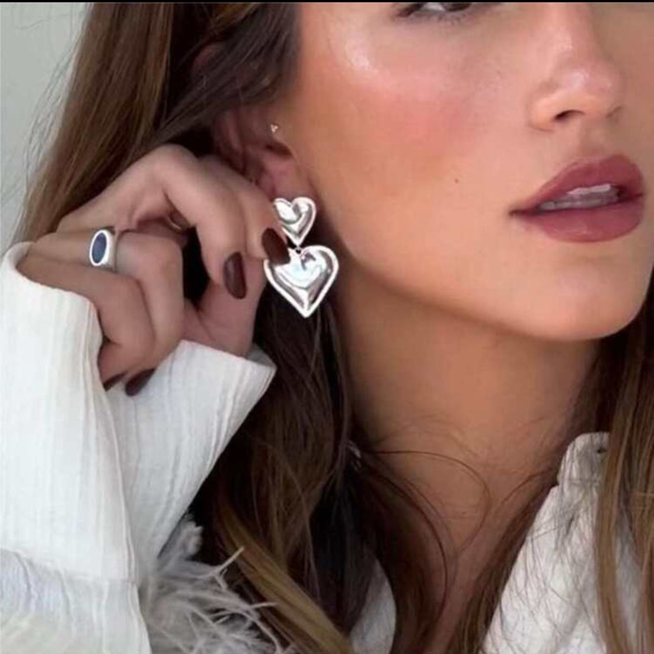 Lover Girl Earrings in Silver