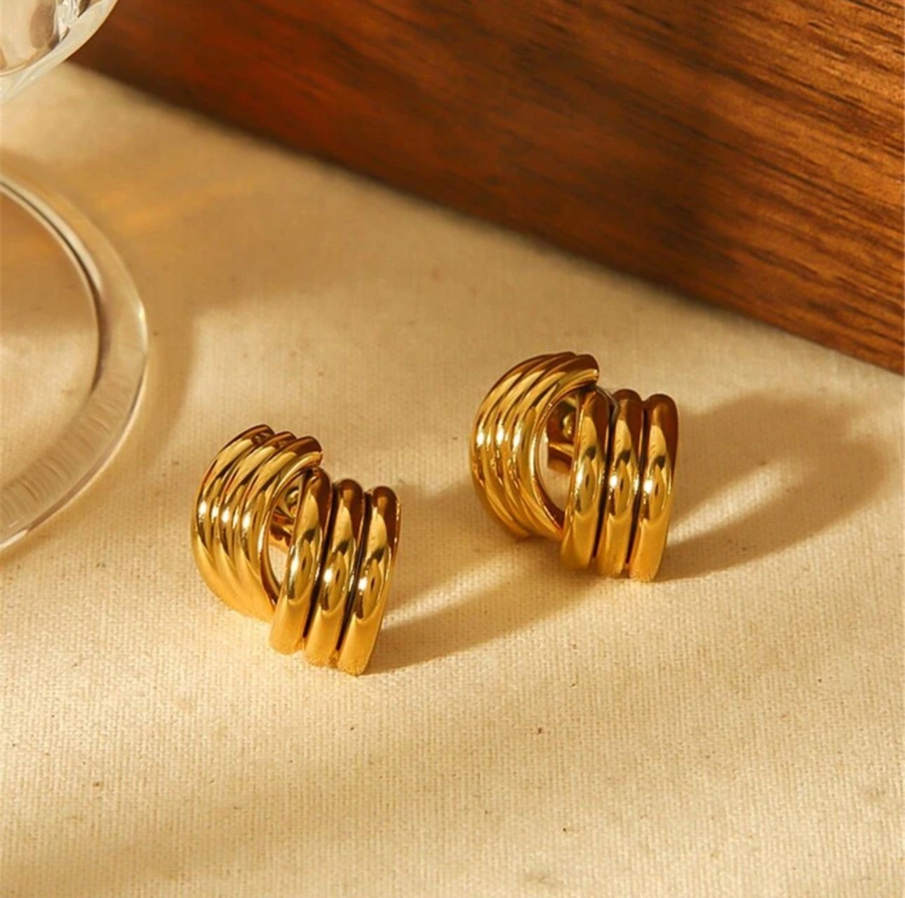 Triple Stranded Earrings